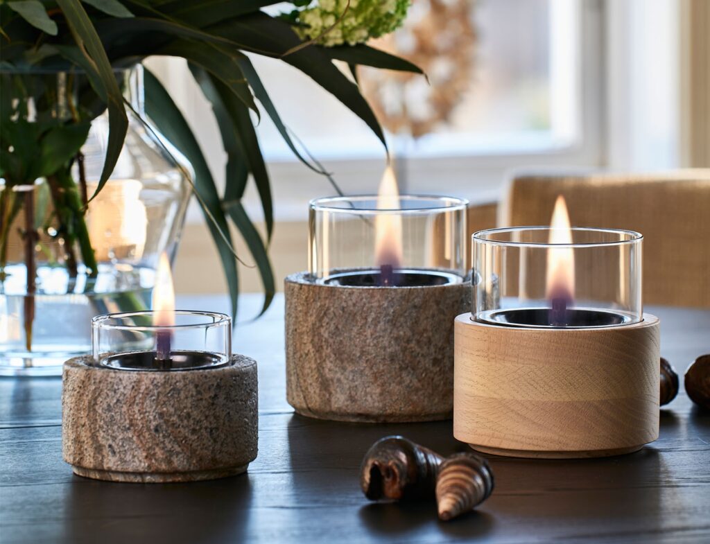 Τζάκια & Εστίες Φωτιάς Εσωτερικών Χώρων Lotus 10 Slate Tenderflame Tf-600510