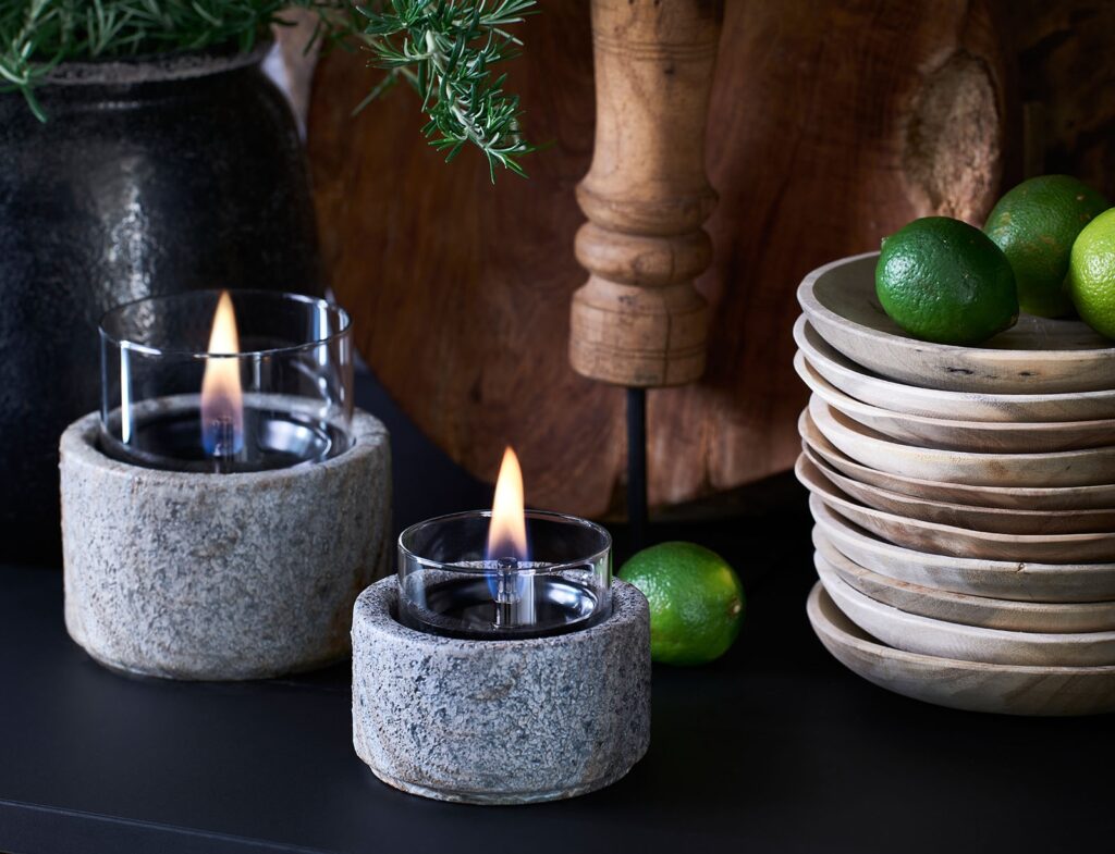 Τζάκια & Εστίες Φωτιάς Εσωτερικών Χώρων Lotus 10 Slate Tenderflame Tf-600510