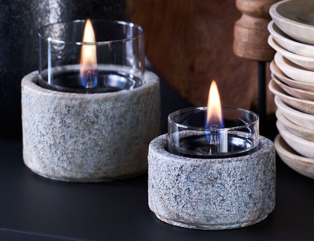 Τζάκια & Εστίες Φωτιάς Εσωτερικών Χώρων Lotus 10 Slate Tenderflame Tf-600510