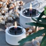 Τζάκια & Εστίες Φωτιάς Εσωτερικών Χώρων Lotus 10 White Tenderflame Tf-600332
