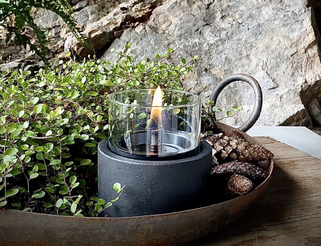 Τζάκια & Εστίες Φωτιάς Εσωτερικών Χώρων Lotus 12 Black Tenderflame Tf-0440001