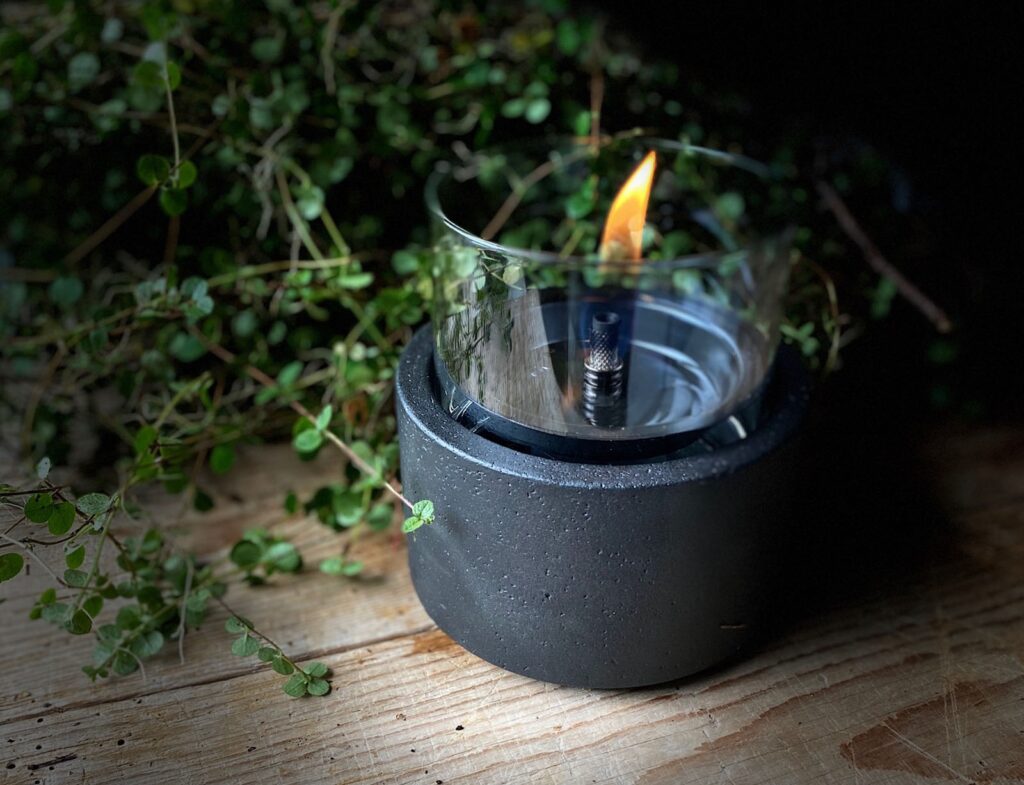 Τζάκια & Εστίες Φωτιάς Εσωτερικών Χώρων Lotus 12 Black Tenderflame Tf-0440001