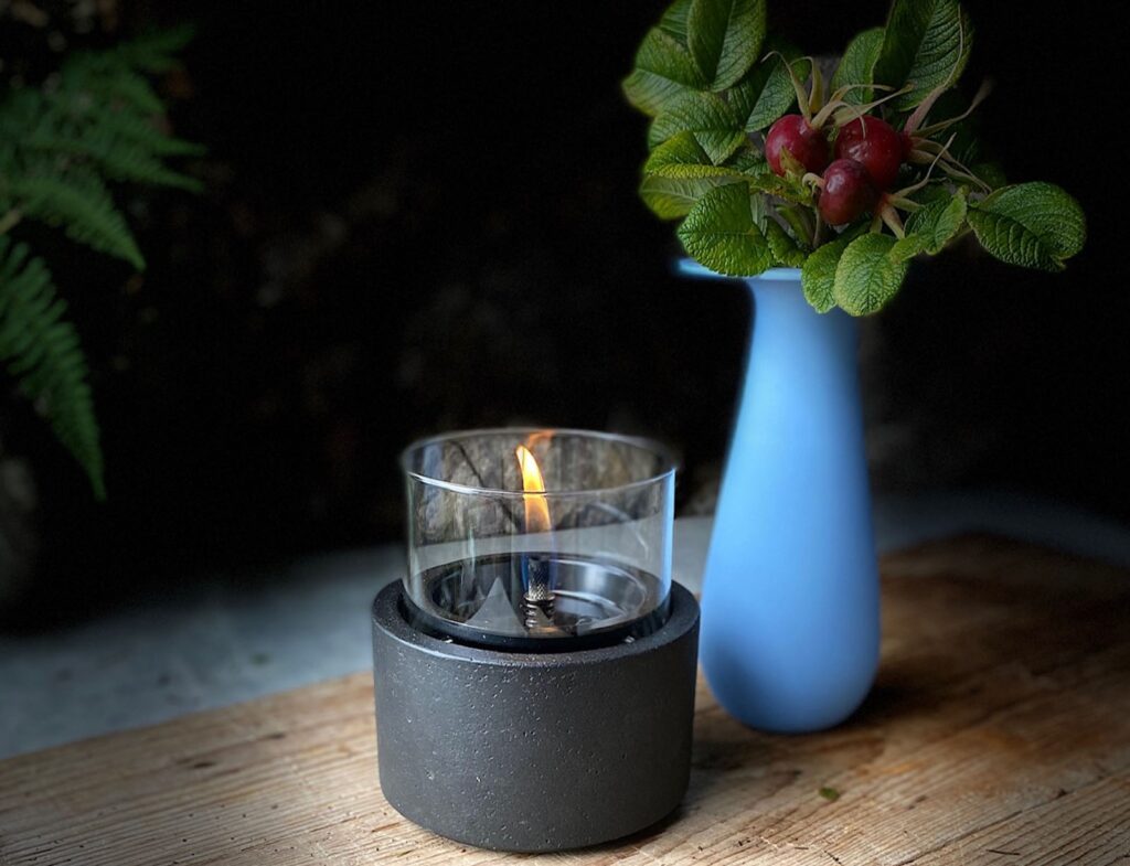 Τζάκια & Εστίες Φωτιάς Εσωτερικών Χώρων Lotus 12 Black Tenderflame Tf-0440001