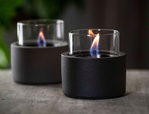 Τζάκια & Εστίες Φωτιάς Εσωτερικών Χώρων Lotus 12 Black Tenderflame Tf-0440001