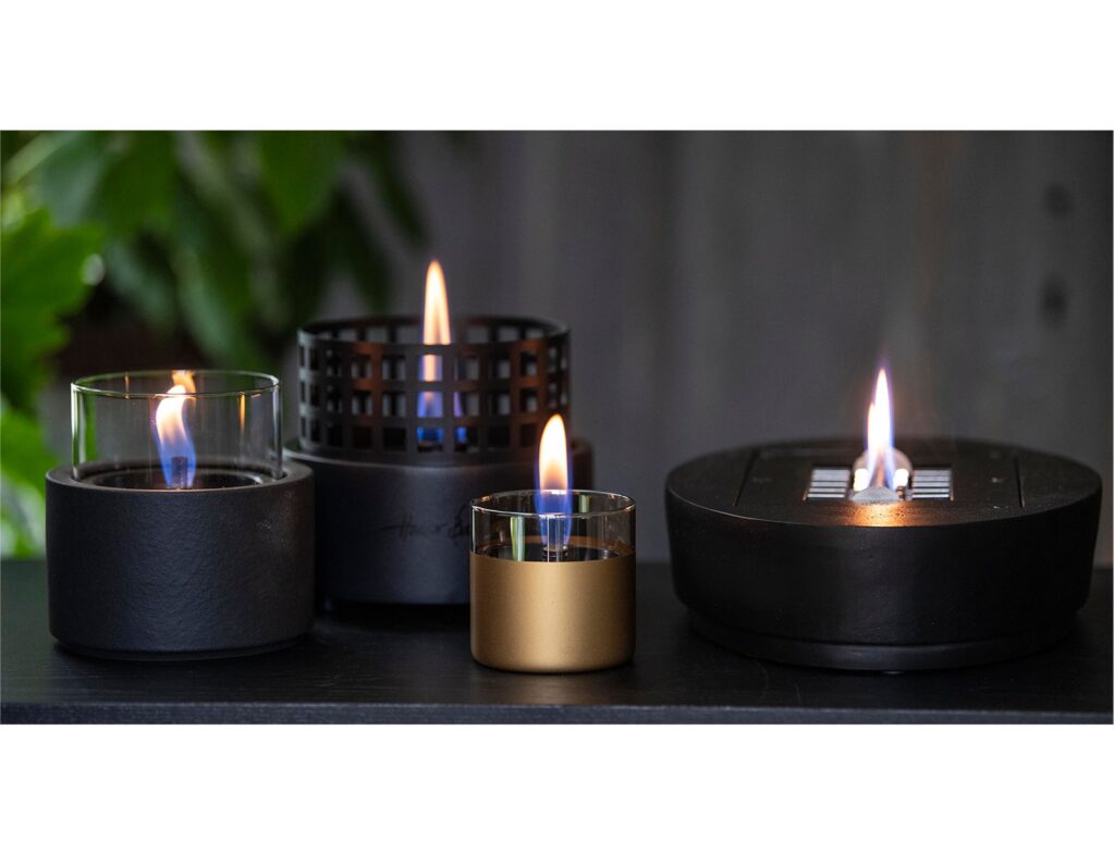 Τζάκια & Εστίες Φωτιάς Εσωτερικών Χώρων Lotus 12 Black Tenderflame Tf-0440001