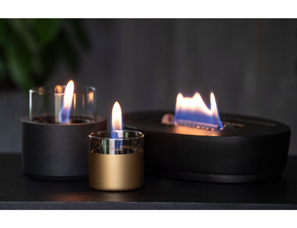 Τζάκια & Εστίες Φωτιάς Εσωτερικών Χώρων Lotus 12 Black Tenderflame Tf-0440001