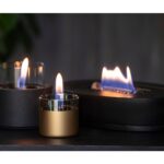Τζάκια & Εστίες Φωτιάς Εσωτερικών Χώρων Lotus 12 Black Tenderflame Tf-0440001