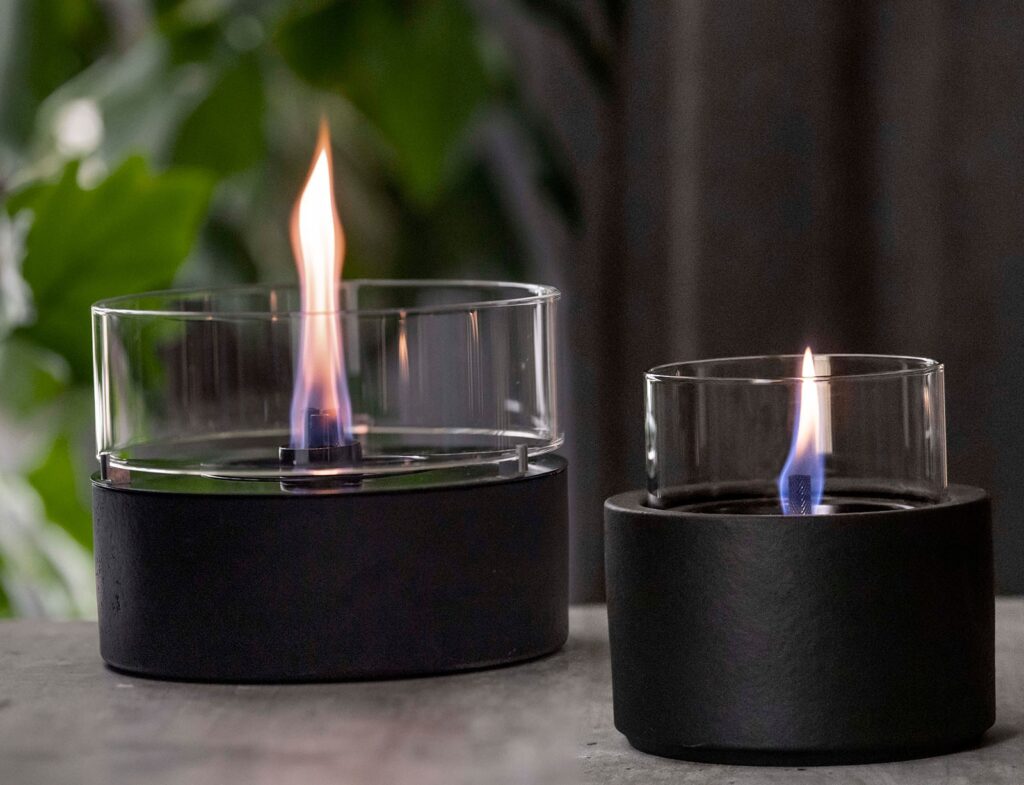 Τζάκια & Εστίες Φωτιάς Εσωτερικών Χώρων Lotus 12 Black Tenderflame Tf-0440001