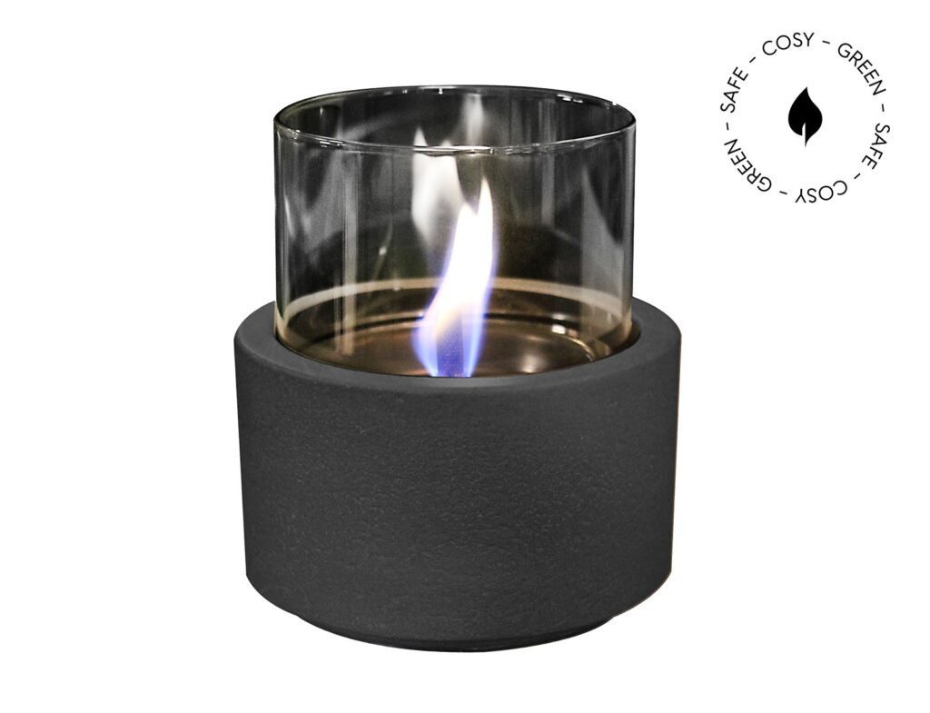 Τζάκια & Εστίες Φωτιάς Εσωτερικών Χώρων Lotus 12 Black Tenderflame Tf-0440001