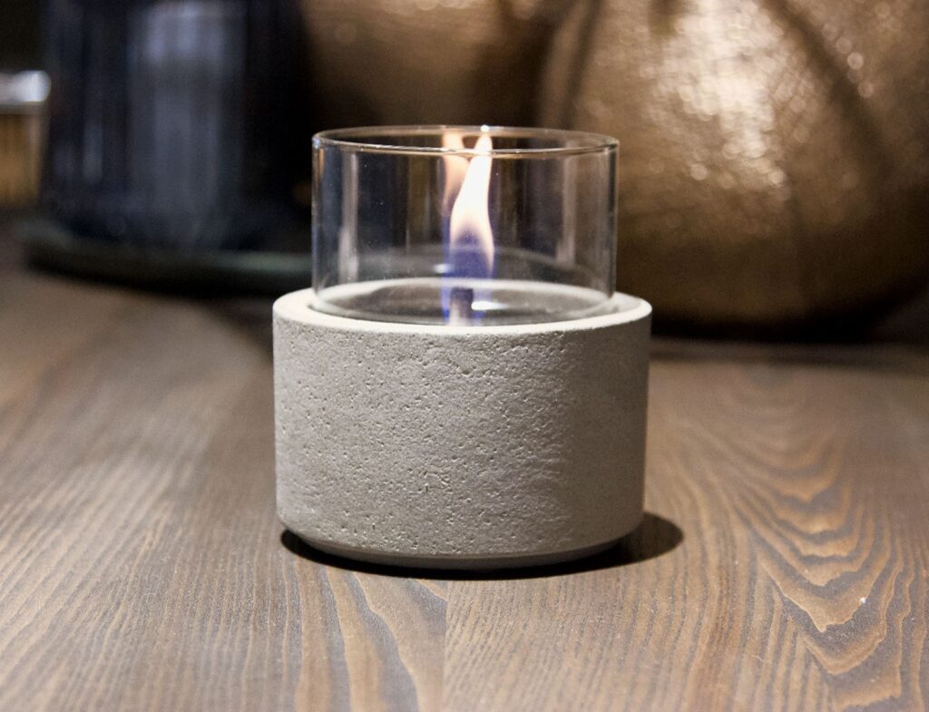 Τζάκια & Εστίες Φωτιάς Εσωτερικών Χώρων Lotus 12 Concrete Tenderflame Tf-300082
