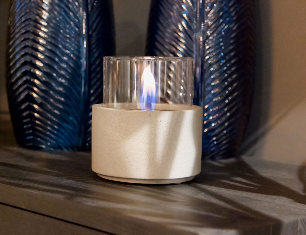 Τζάκια & Εστίες Φωτιάς Εσωτερικών Χώρων Lotus 12 Concrete Tenderflame Tf-300082