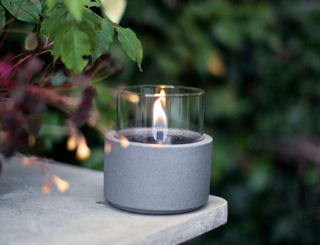 Τζάκια & Εστίες Φωτιάς Εσωτερικών Χώρων Lotus 12 Concrete Tenderflame Tf-300082