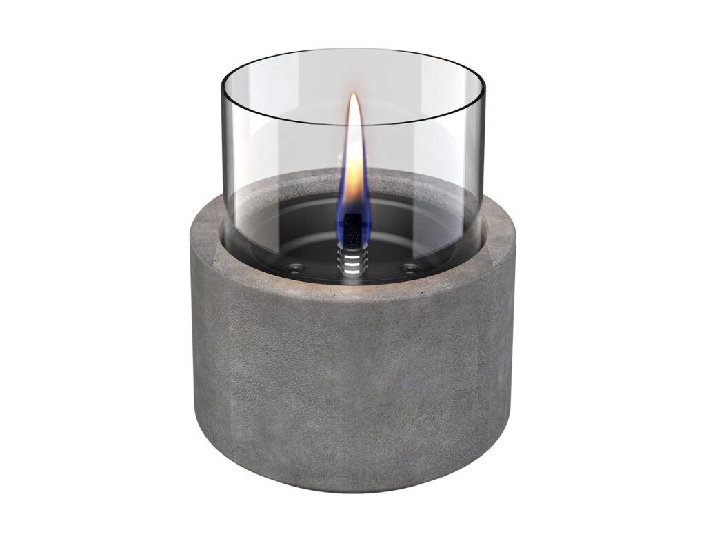 Τζάκια & Εστίες Φωτιάς Εσωτερικών Χώρων Lotus 12 Concrete Tenderflame Tf-300082