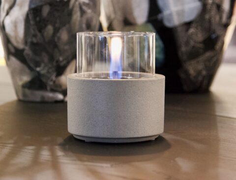 Τζάκια & Εστίες Φωτιάς Εσωτερικών Χώρων Lotus 12 Concrete Tenderflame Tf-300082
