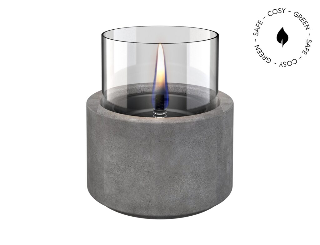 Τζάκια & Εστίες Φωτιάς Εσωτερικών Χώρων Lotus 12 Concrete Tenderflame Tf-300082