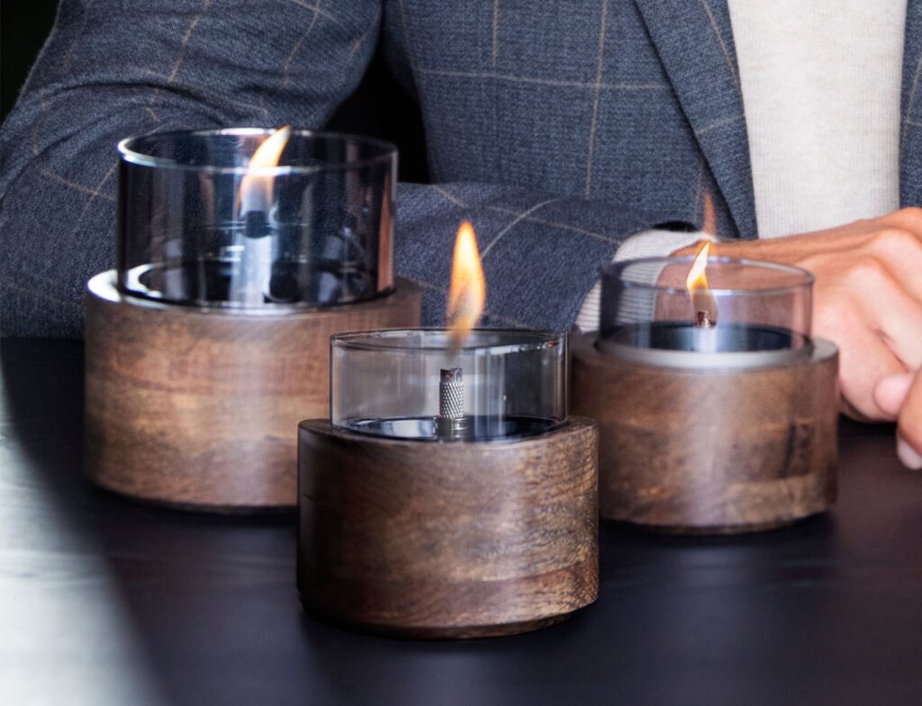 Τζάκια & Εστίες Φωτιάς Εσωτερικών Χώρων Lotus 12 Mocha Tenderflame Tf-600334
