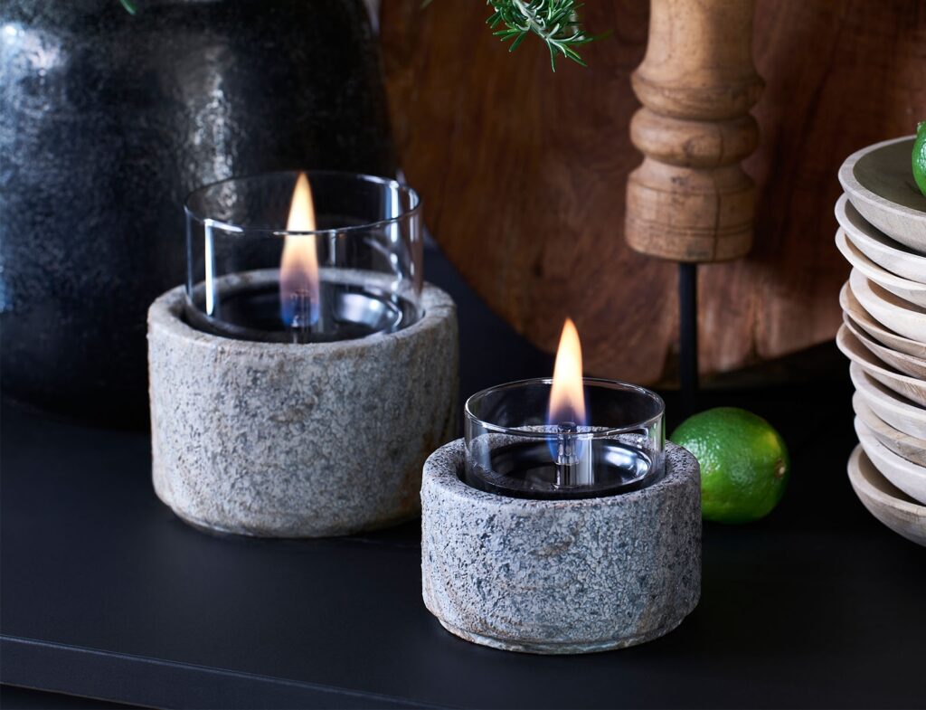 Τζάκια & Εστίες Φωτιάς Εσωτερικών Χώρων Lotus 12 Slate Tenderflame Tf-600511