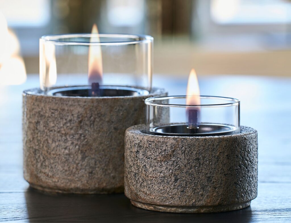 Τζάκια & Εστίες Φωτιάς Εσωτερικών Χώρων Lotus 12 Slate Tenderflame Tf-600511
