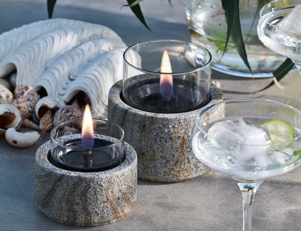 Τζάκια & Εστίες Φωτιάς Εσωτερικών Χώρων Lotus 12 Slate Tenderflame Tf-600511
