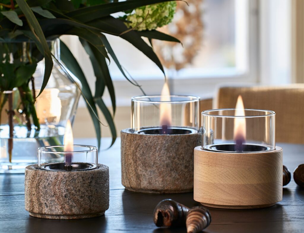 Τζάκια & Εστίες Φωτιάς Εσωτερικών Χώρων Lotus 12 Slate Tenderflame Tf-600511
