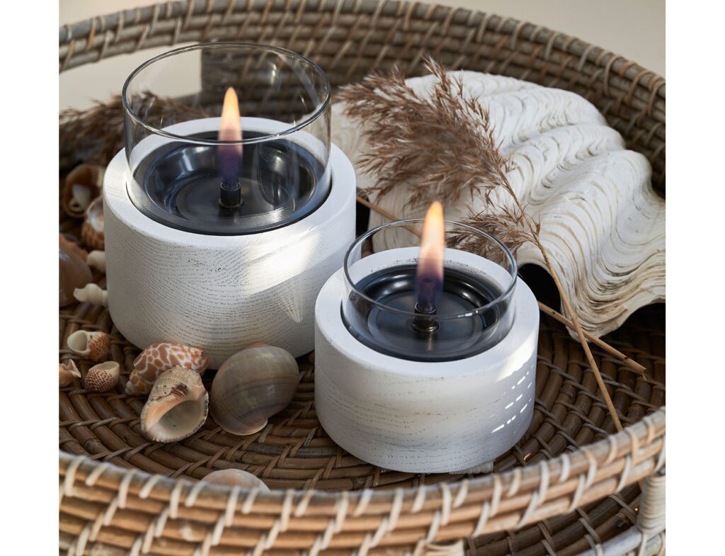 Τζάκια & Εστίες Φωτιάς Εσωτερικών Χώρων Lotus 12 White Tenderflame Tf-600335