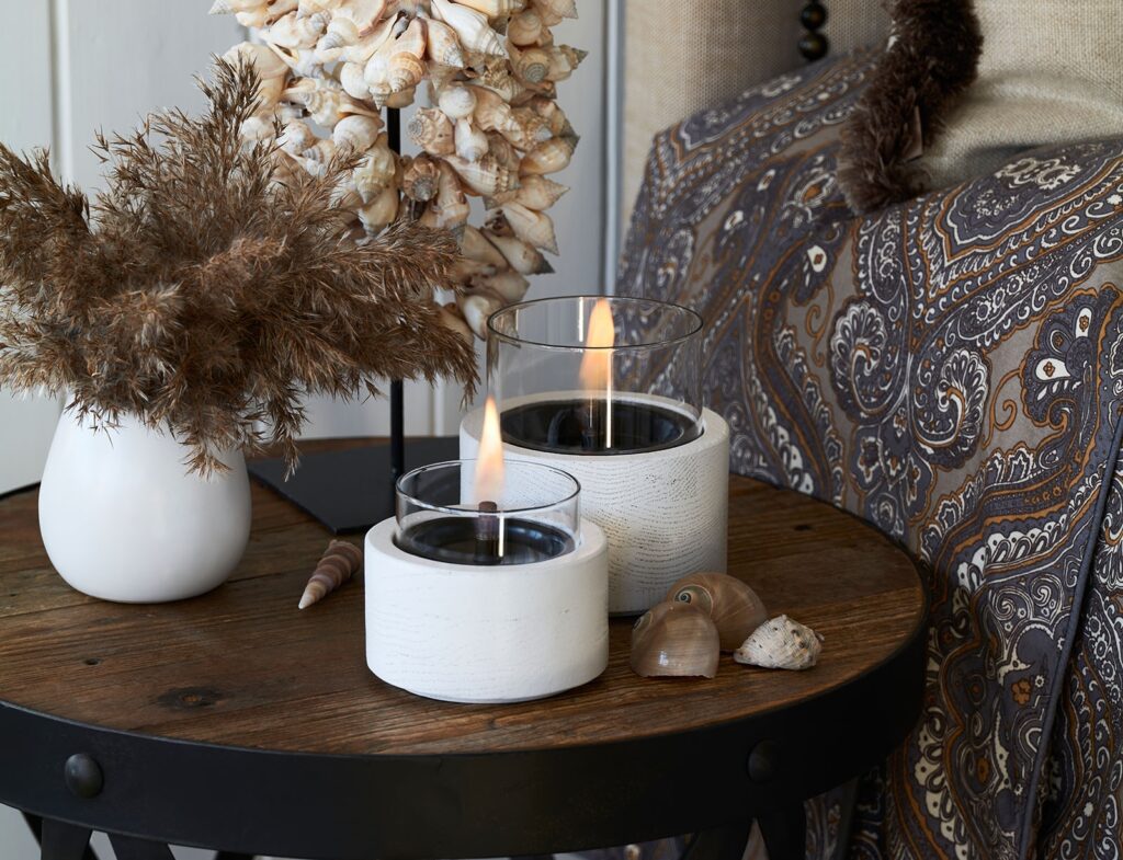Τζάκια & Εστίες Φωτιάς Εσωτερικών Χώρων Lotus 12 White Tenderflame Tf-600335