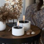 Τζάκια & Εστίες Φωτιάς Εσωτερικών Χώρων Lotus 12 White Tenderflame Tf-600335