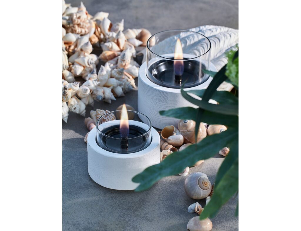Τζάκια & Εστίες Φωτιάς Εσωτερικών Χώρων Lotus 12 White Tenderflame Tf-600335