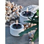 Τζάκια & Εστίες Φωτιάς Εσωτερικών Χώρων Lotus 12 White Tenderflame Tf-600335