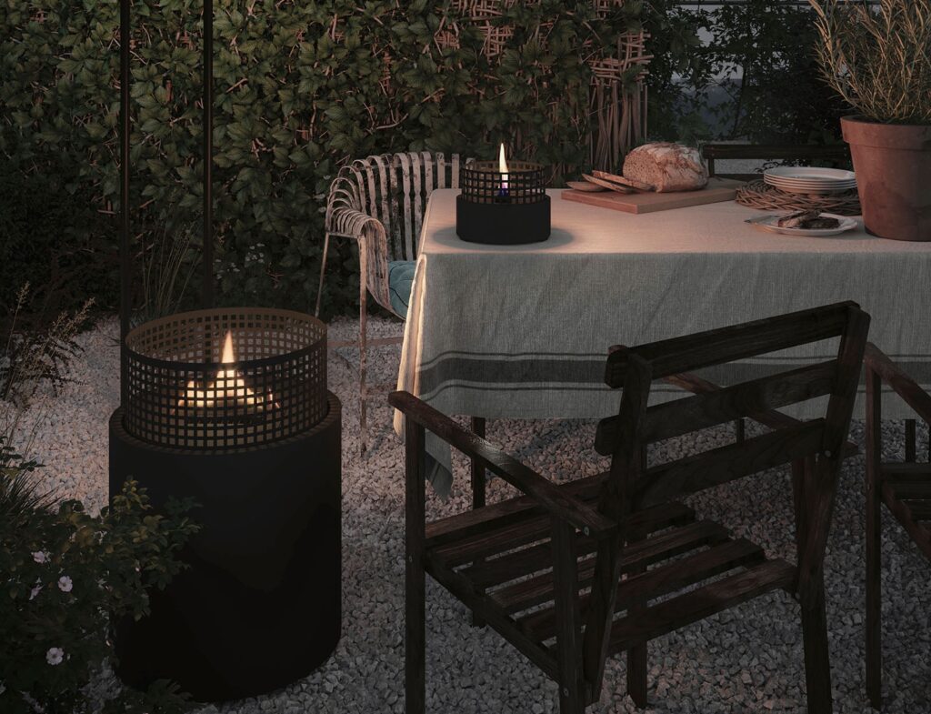 Τζάκια & Εστίες Φωτιάς Εσωτερικών Χώρων Mossel Bay Black Tenderflame Tf-600006