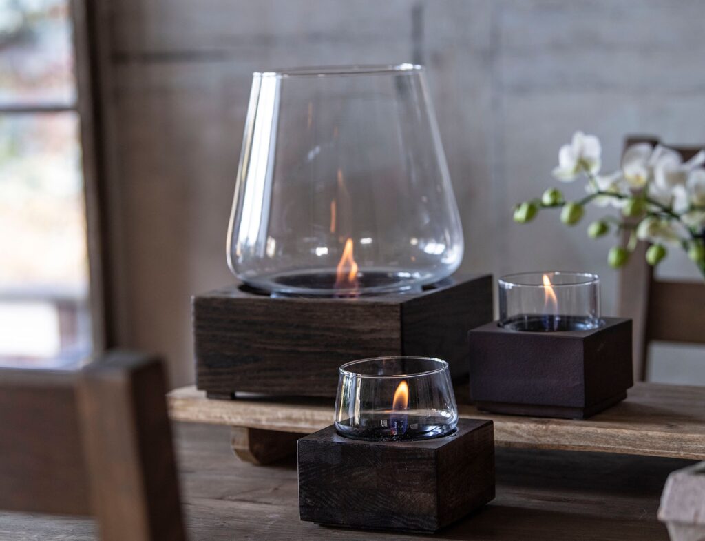 Τζάκια & Εστίες Φωτιάς Εσωτερικών Χώρων Poppy 14 Black Oak Tf-600027
