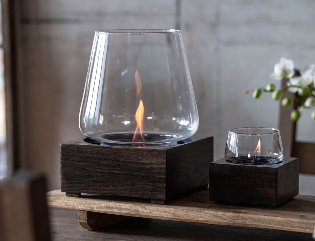 Τζάκια & Εστίες Φωτιάς Εσωτερικών Χώρων Poppy 14 Black Oak Tf-600027