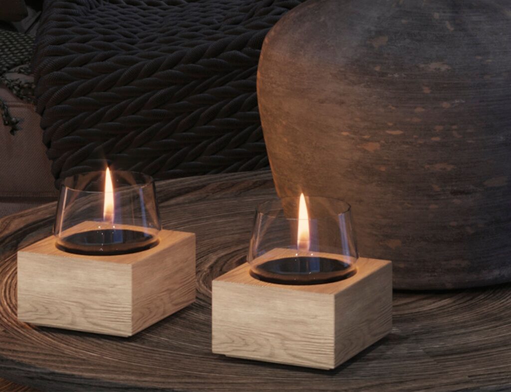 Τζάκια & Εστίες Φωτιάς Εσωτερικών Χώρων Poppy 14 Natural Oak Tf-600026