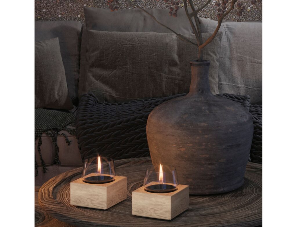 Τζάκια & Εστίες Φωτιάς Εσωτερικών Χώρων Poppy 14 Natural Oak Tf-600026
