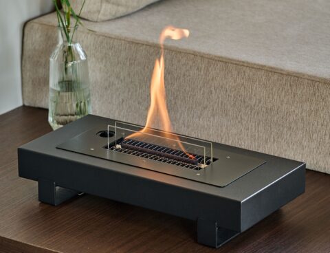 Τζάκια & Εστίες Φωτιάς Εσωτερικών Χώρων Table Mountain Black Tenderflame Tf-600251