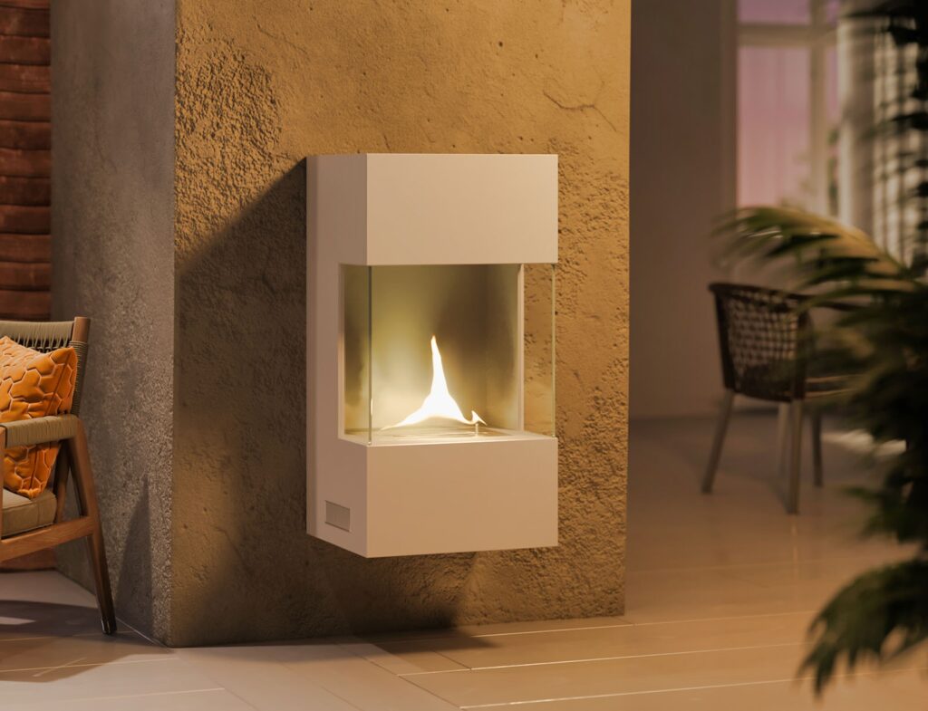 Τζάκια & Εστίες Φωτιάς Εσωτερικών Χώρων Tenderflame Indie Wall White Tf-0518006