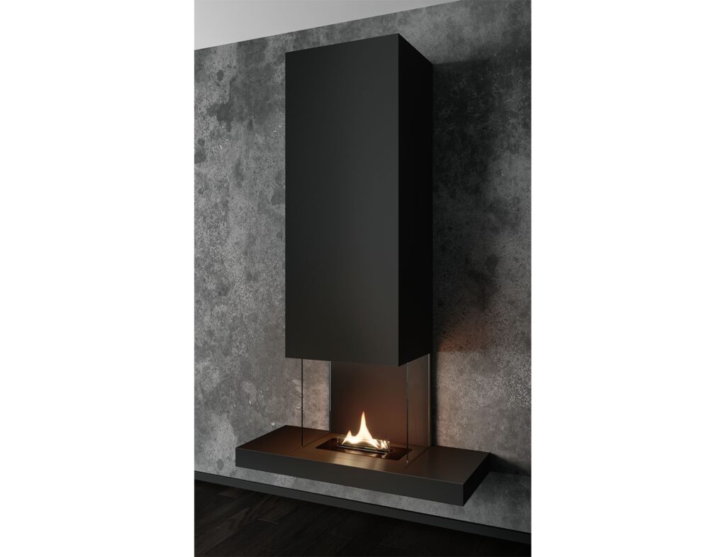 Τζάκια & Εστίες Φωτιάς Εσωτερικών Χώρων Tenderflame Riff Black Tf-5180083