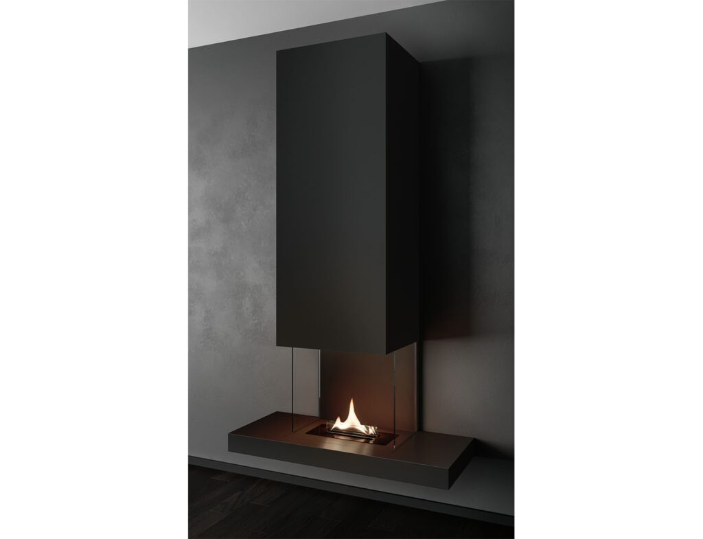 Τζάκια & Εστίες Φωτιάς Εσωτερικών Χώρων Tenderflame Riff Black Tf-5180083