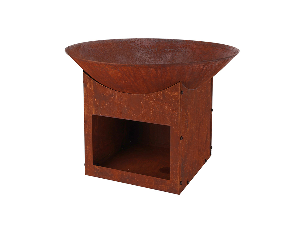 Τζακια Και Εστίες Φωτιάς Βεράντας - Κήπου Fire Bowl Base D57Cm Rust Fb8000110
