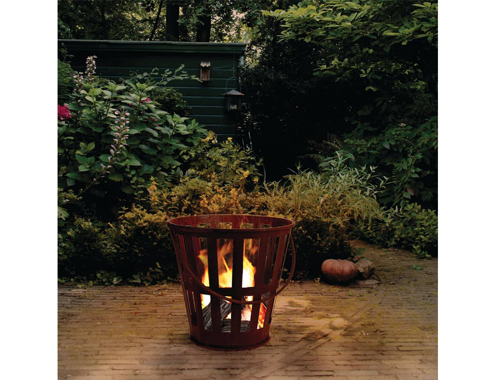 Τζακια Και Εστίες Φωτιάς Βεράντας - Κήπου Fire Bucket Metal Diameter 36Cm Fb8200760