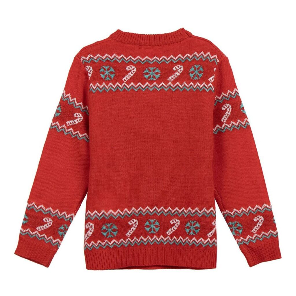 Unisex Μπλούζα Ζέρσεϊ Stitch Κόκκινο 8 Ετών