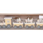 Vintage Ξύλινα Στολίδια Δέντρου  Wooden Train 31Cm Square Wagon