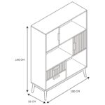 Βιβλιοθήκες Bibliotheque Klaus M1 Hd0086Ygo
