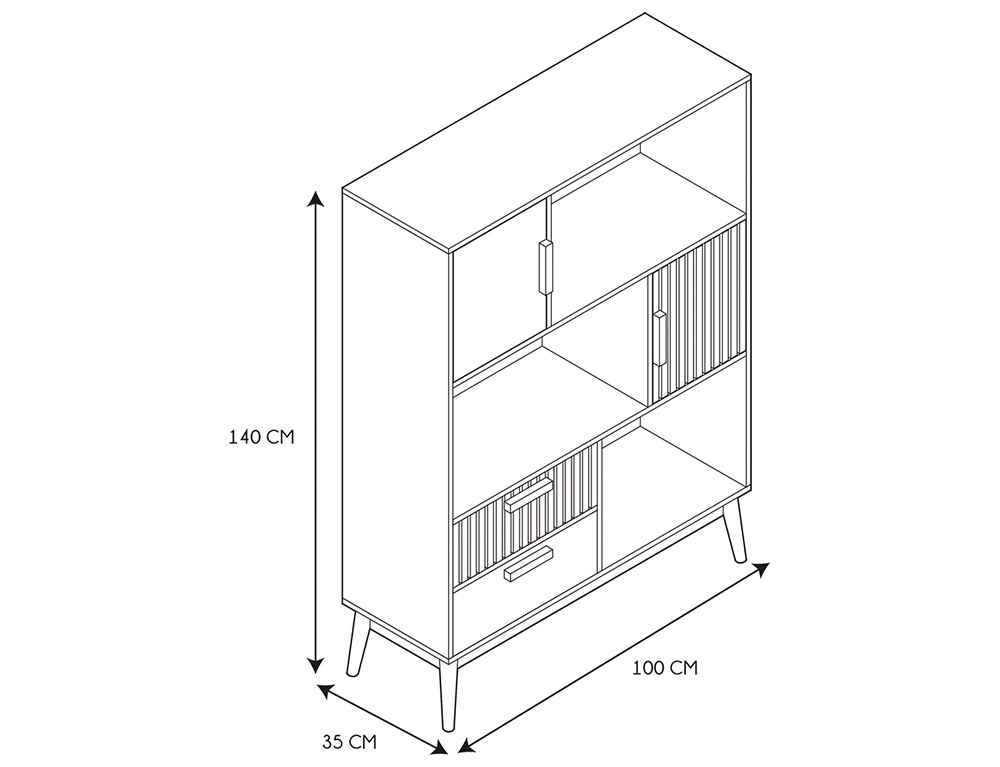 Βιβλιοθήκες Bibliotheque Klaus M1 Hd0086Ygo