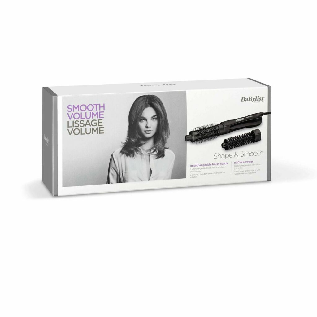 Βούρτσα Κομμωτηρίου Babyliss SHAPE&SMOOTH Μαύρο (x2)