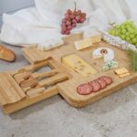 Ξύλινες Επιφάνειες Κοπής Και Σερβιρίσματος Bamboo Apero Board With Cheese Knife Drawer A1/M4