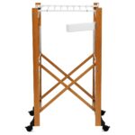 Ξύλινη Απλώστρα Gabbiano Arit - 175X67X105Cm - Φυσικό