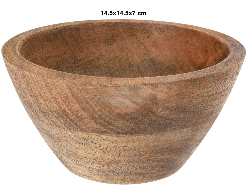 Ξύλινο Μπολ Για Σερβίρισμα - 15X6.5Cm