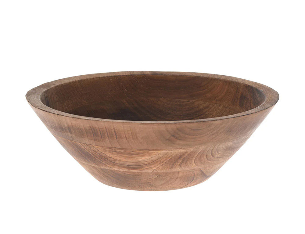 Ξύλινο Μπολ Για Σερβίρισμα - 30X10Cm