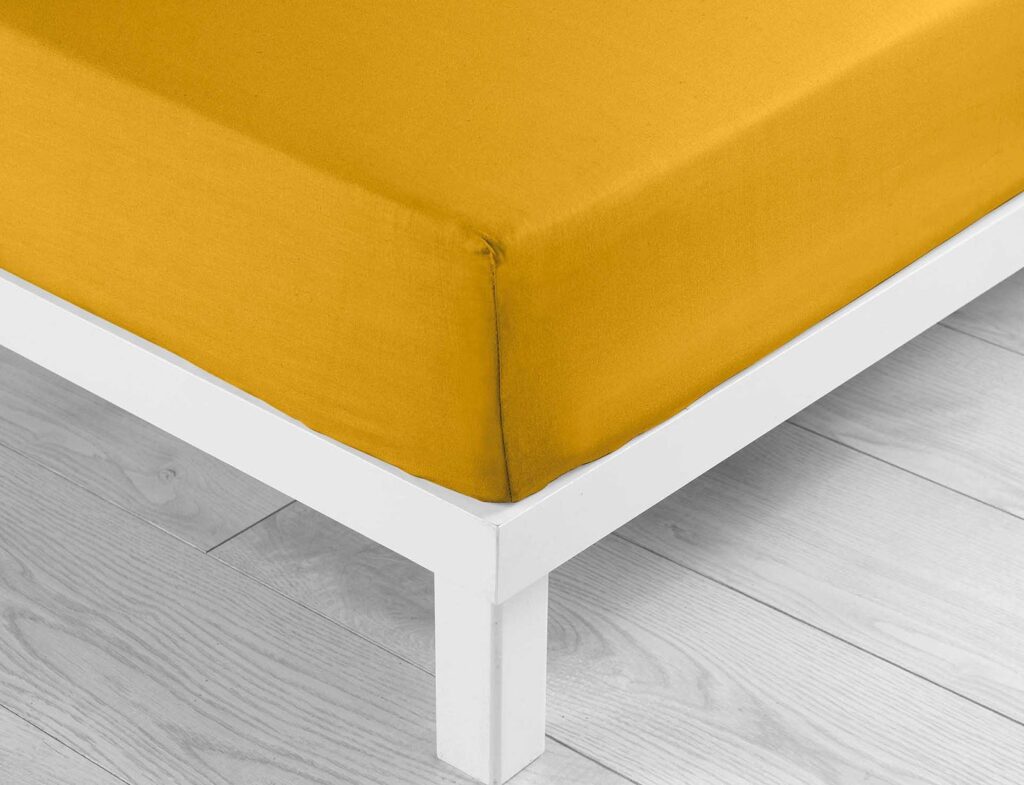 Υπέρδιπλο Κατωσέντονο Lina Douceur D'intérieur - Λάστιχο - 160X200Cm - Κίτρινο